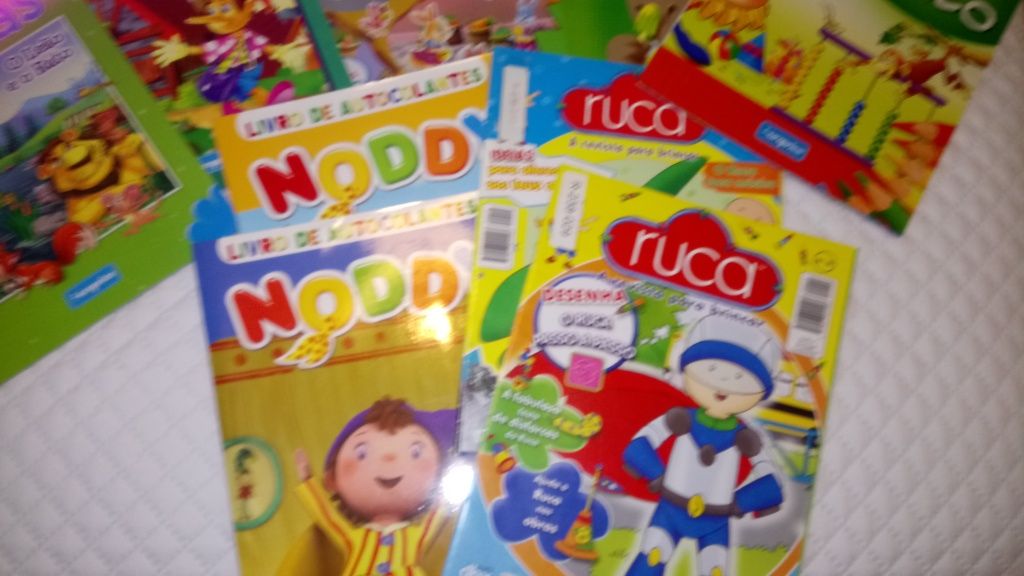 Conjunto de 9 Livros actividades Noddy, Ruca e outros