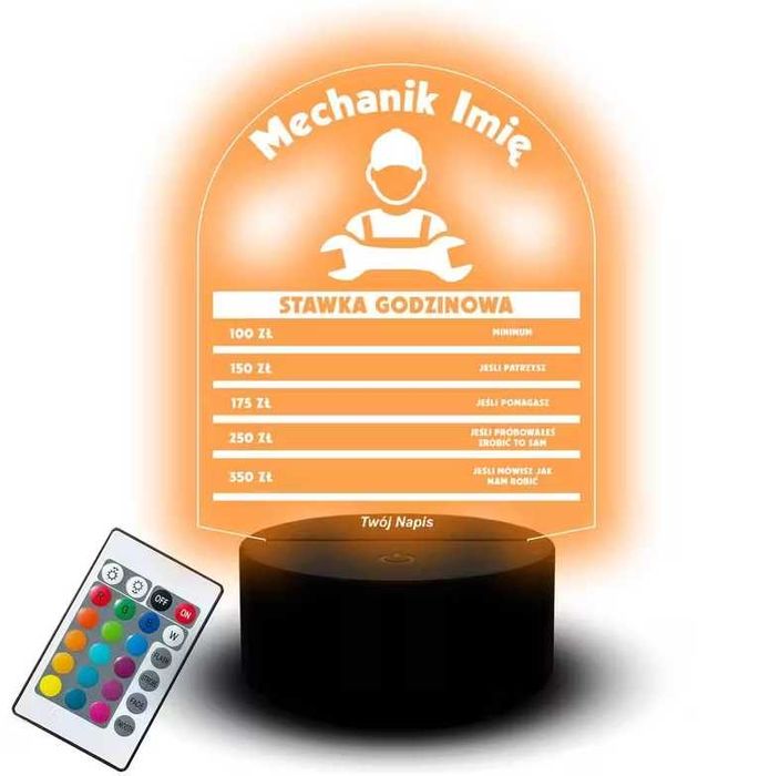 Nowa lampka 3D mechanik