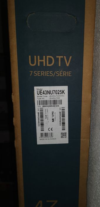 TV UHD 7 Samsung 43''