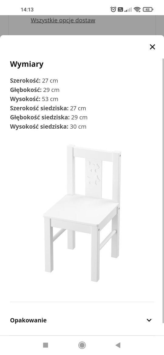 Zestaw Ikea Kritter stolik + 2 krzesełka dla dzieci .