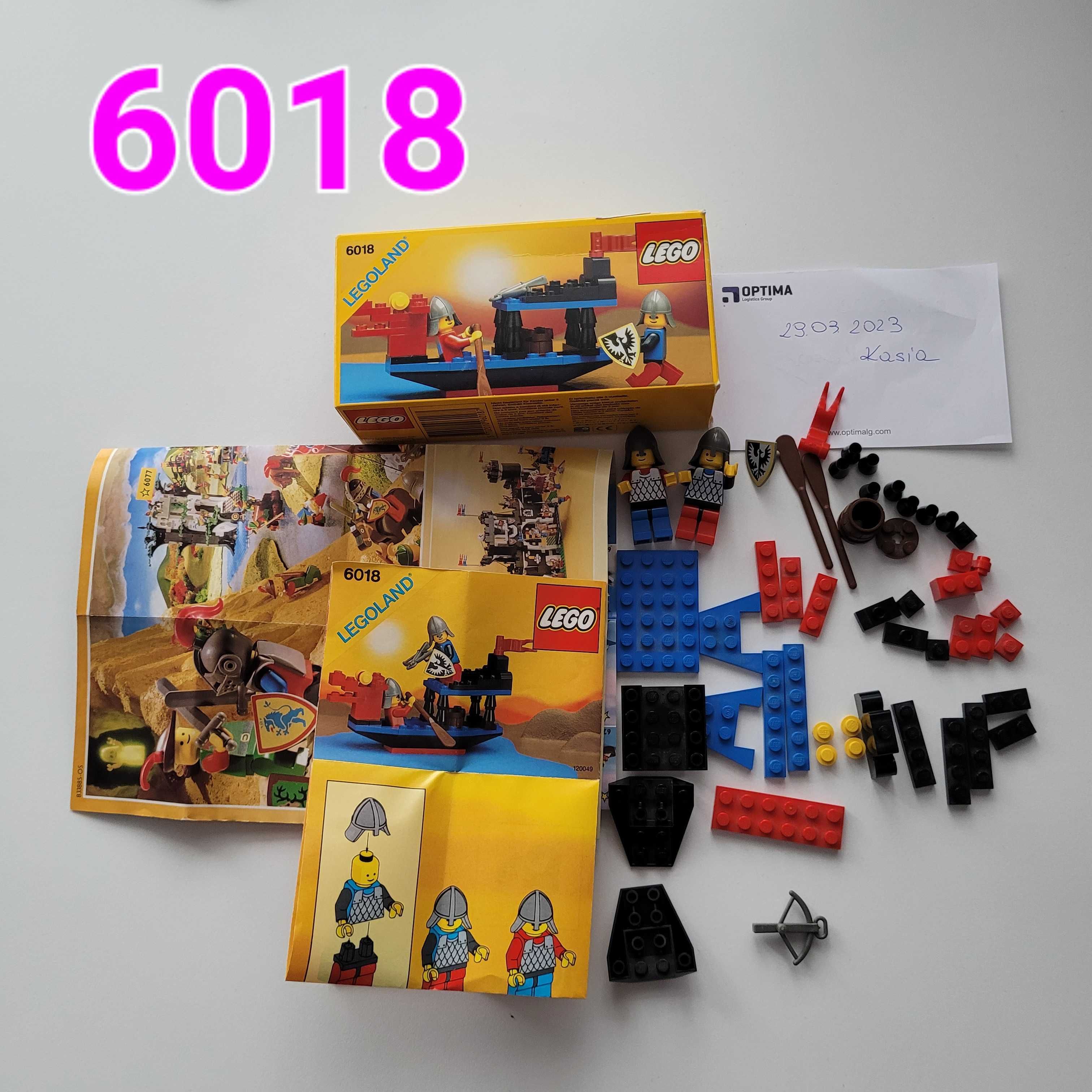 LEGO 6018 Battle Dragon Castle:Black Knights z instrukcją+ box lata 90