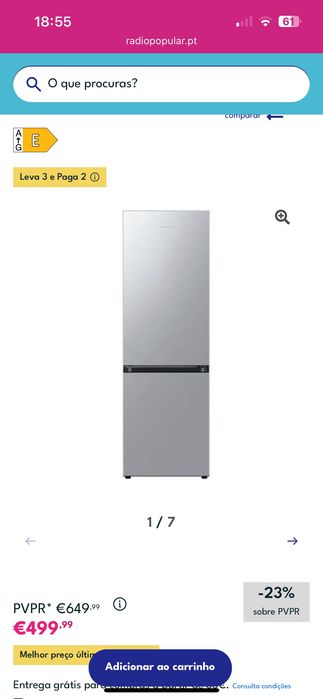Frigorífico como novo SAMSUNG