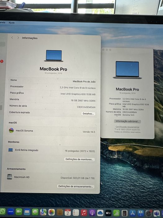 MacBook Pro’16 i9 1TB