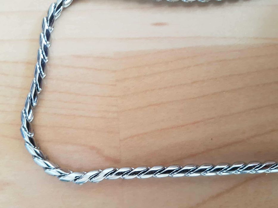 NOWA! ringówka, luksusowa obroża typu żmija, chrom 2,5 mm / 56 cm