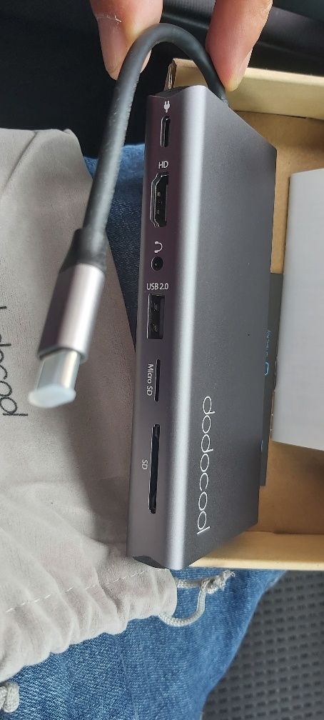 hub USB-C dodocool, adaptador de hub tipo C com porta de entrega de en
