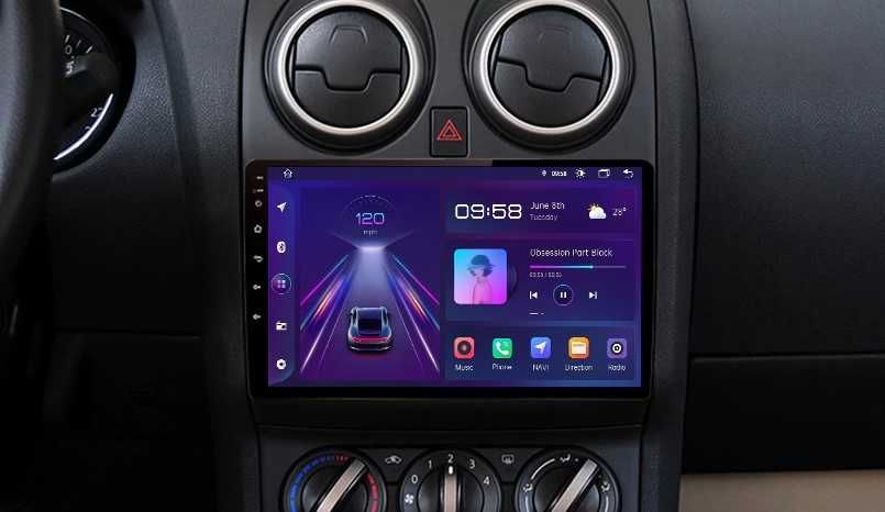 Radio 2din Android Qashqai J10 4GB Nawigacja, Bluetooth, DSP, Raty