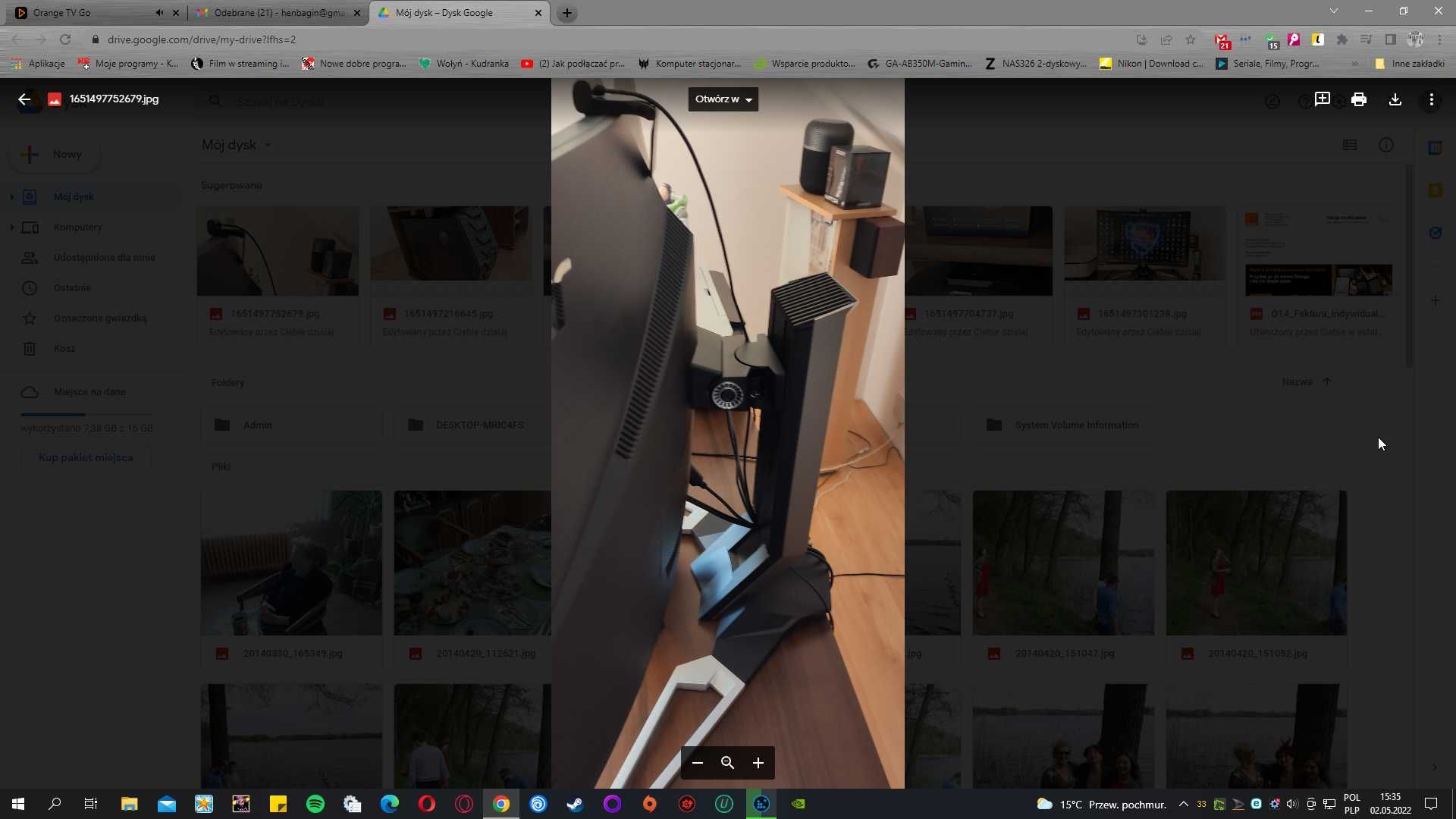 Komputer gamingowy + monitor 32 cale
