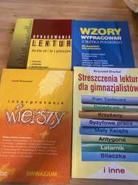 Streszczenie lektur gimnazjum wzory wypracowań wiersze 4 książki