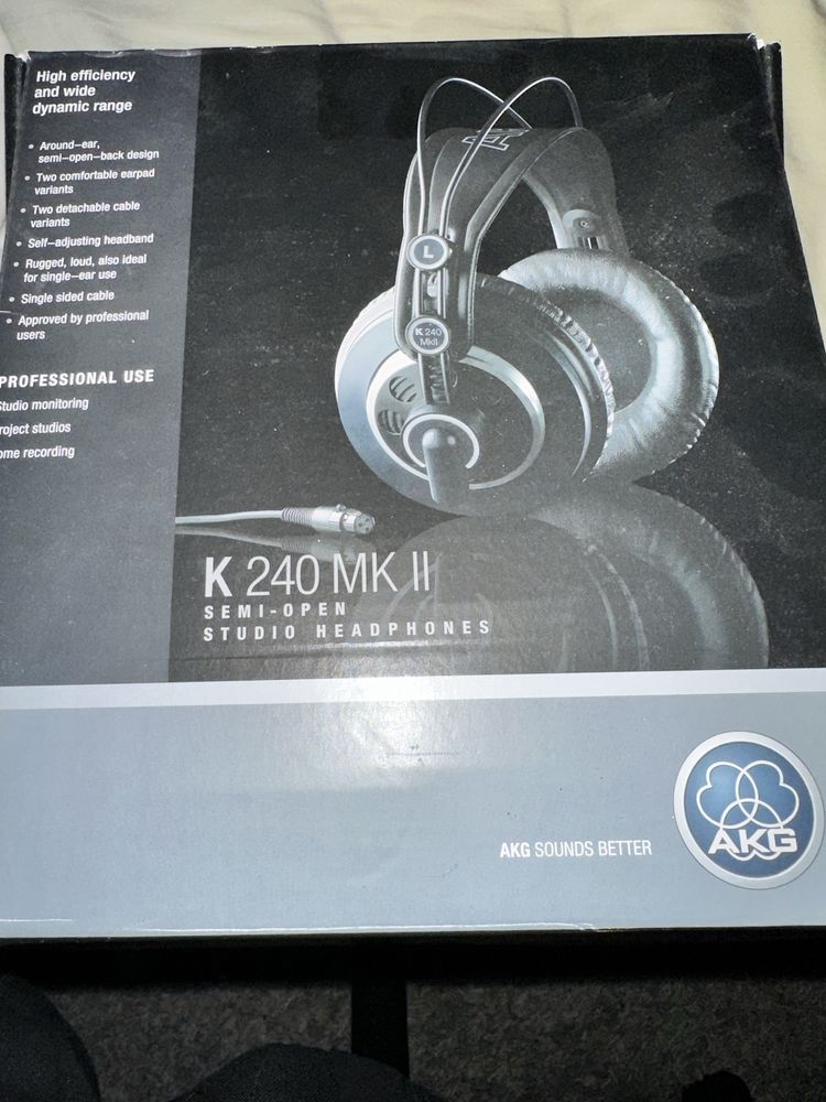 Słuchawki Studyjne  AKG K240 MKII Zakup 2020r.