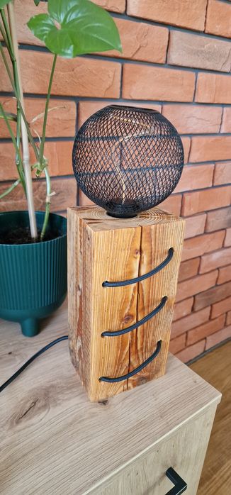 Lampa drewniana Hand Made