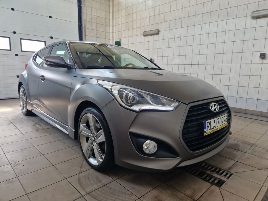 Hyundai Veloster 1,6 Turbo ,104tyśkm,Matt, I właściciel,100% bezwypadkowy,Gwarancja