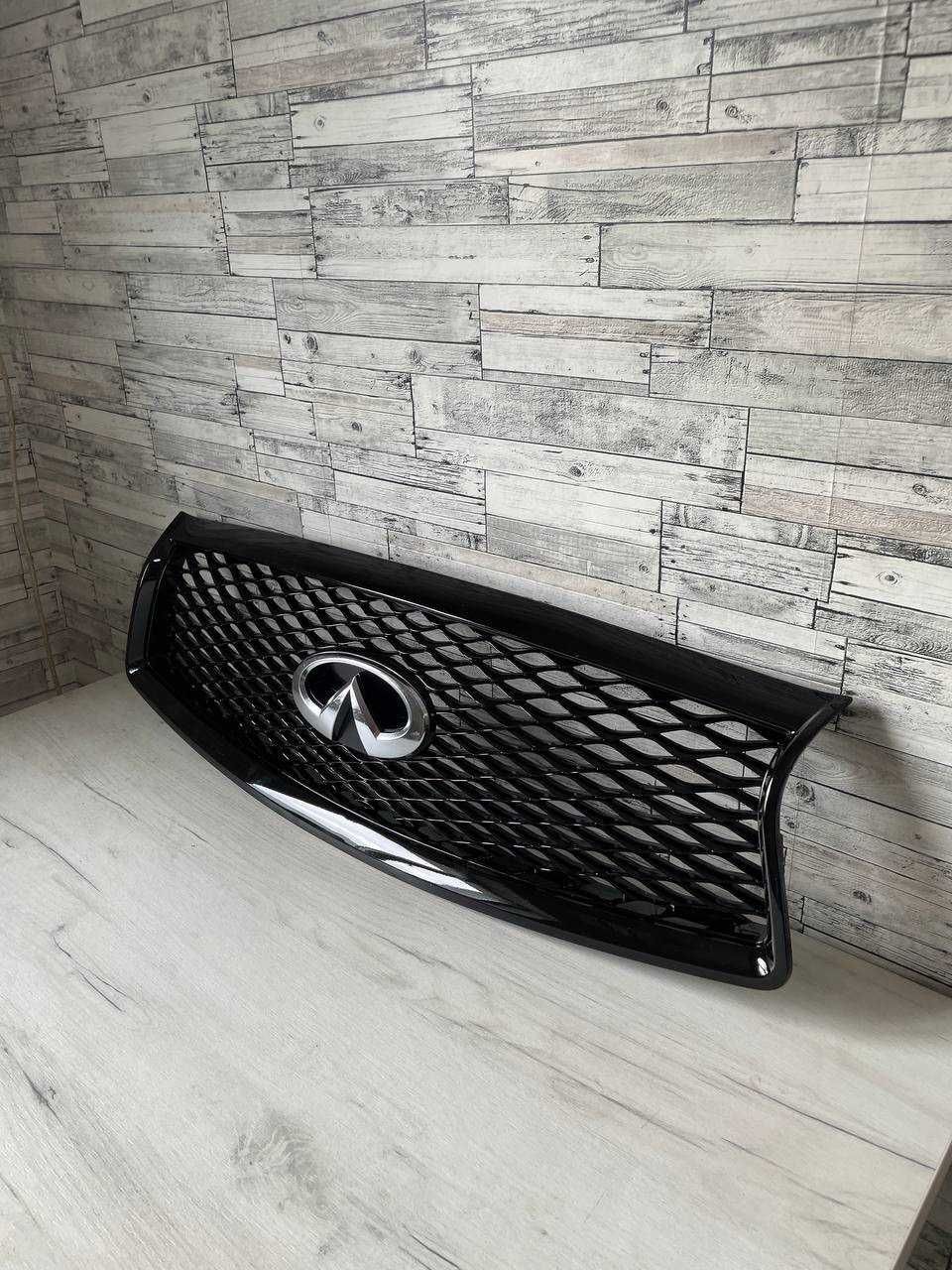 Решётка радиатора в бампер черная INFINITI Q50 Shadow line qx50