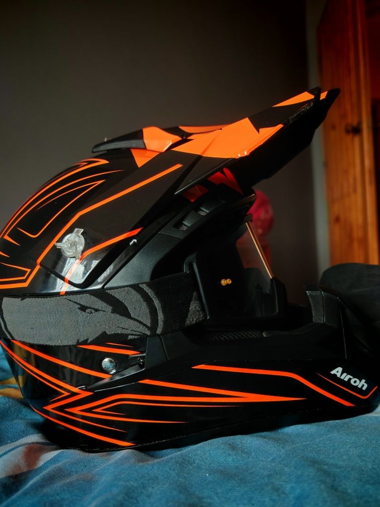 Kask Airoh M + gogle  cross enduro ktm bdb ls2