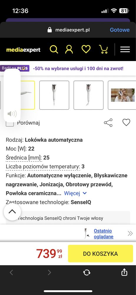 Lokówka automatyczna PHILIPS SenseIQ BHB886/00