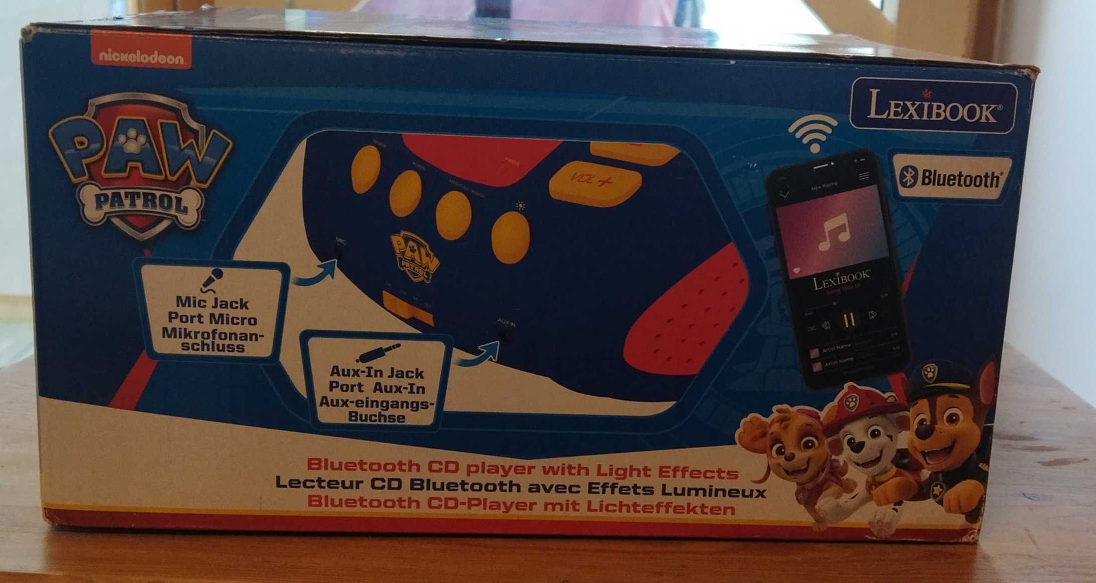 PAW PATROL Lexibook Bluetooth CD Player Boombox