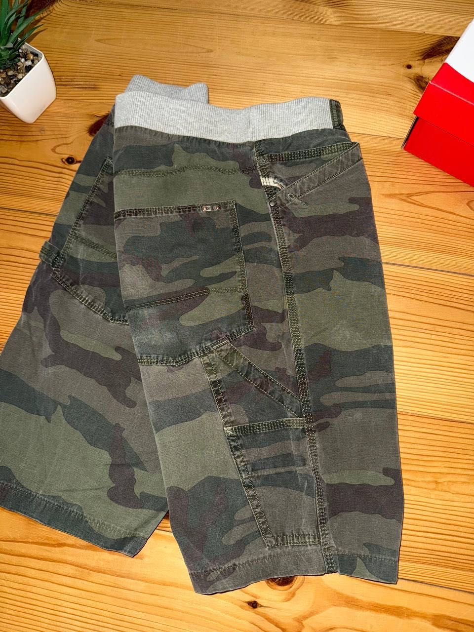 Diesel Industry Denim Devision multicam carpenter jeans shorts Y2K