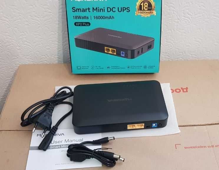 UPS бесперебойник для WiFi роутера, интернет без 220. Marsriva KP2Plus