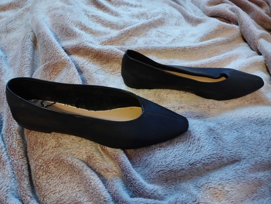 Czarne baleriny spiczaste Primark 38