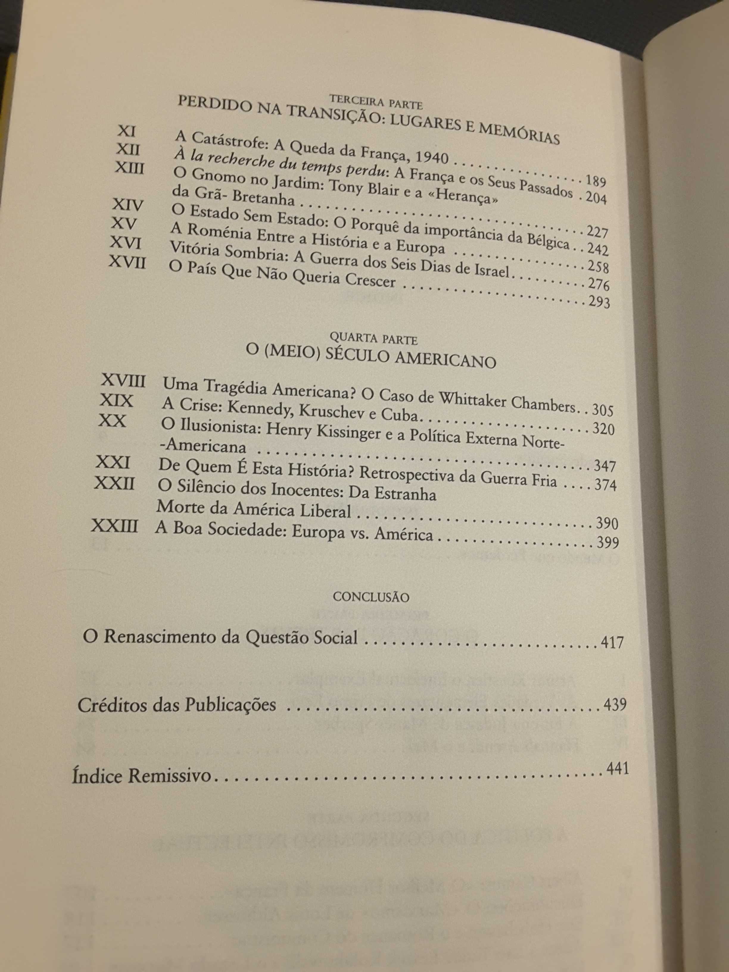 Écrire l´Histoire du XX Siècle / Tony Judt: O Século XX Esquecido