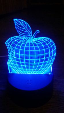 Lampka nocna led 3d plexa delfin gratis