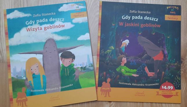 książki dla dzieci 2szt - seria Poczytaj ze mną "Gdy pada deszcz"