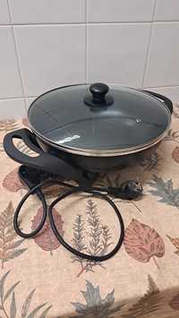 Wok tacho panela elétrica com 33cm diâmetro