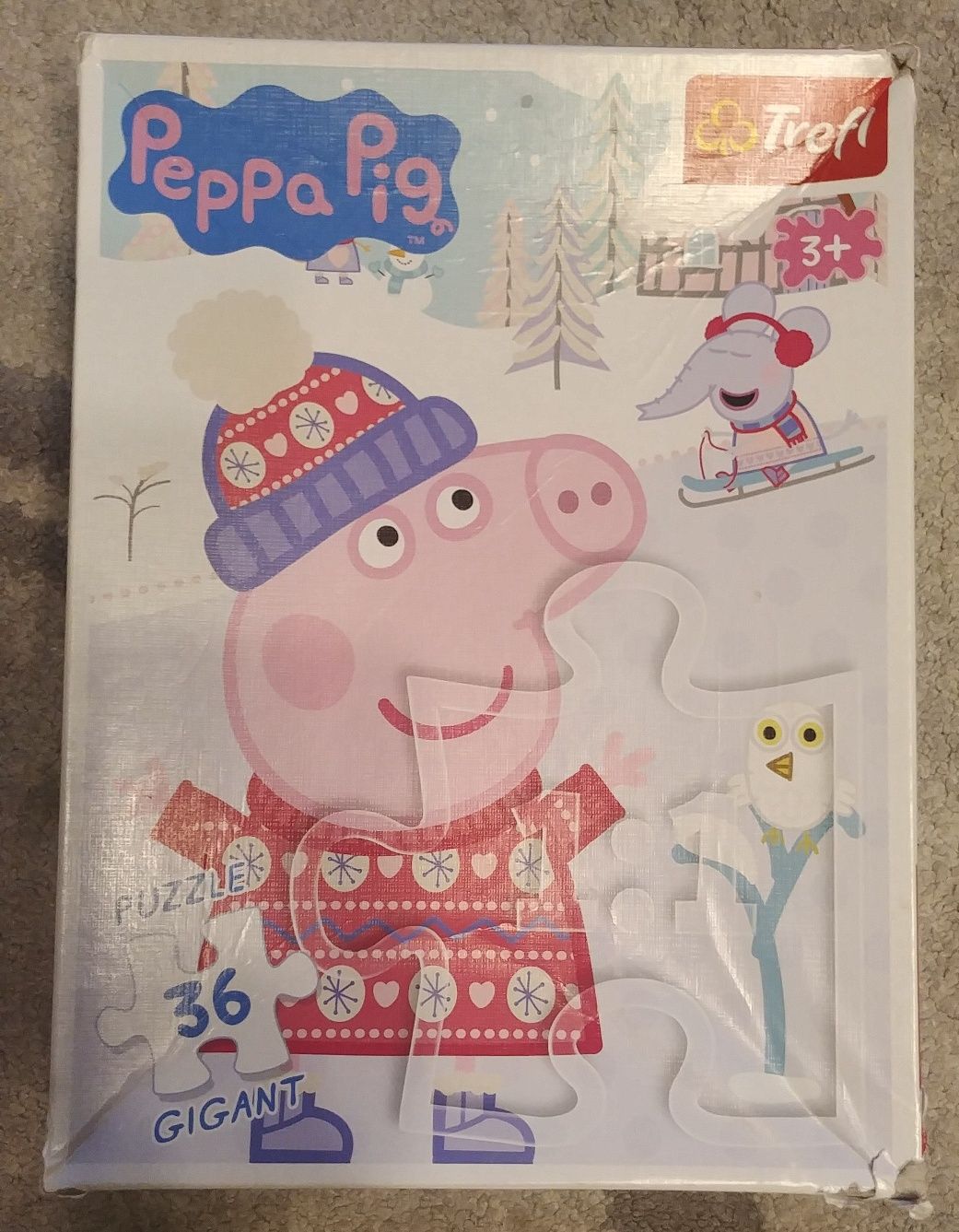 Zestaw dla fanki świnki Peppy (duża maskotka + puzzle)
