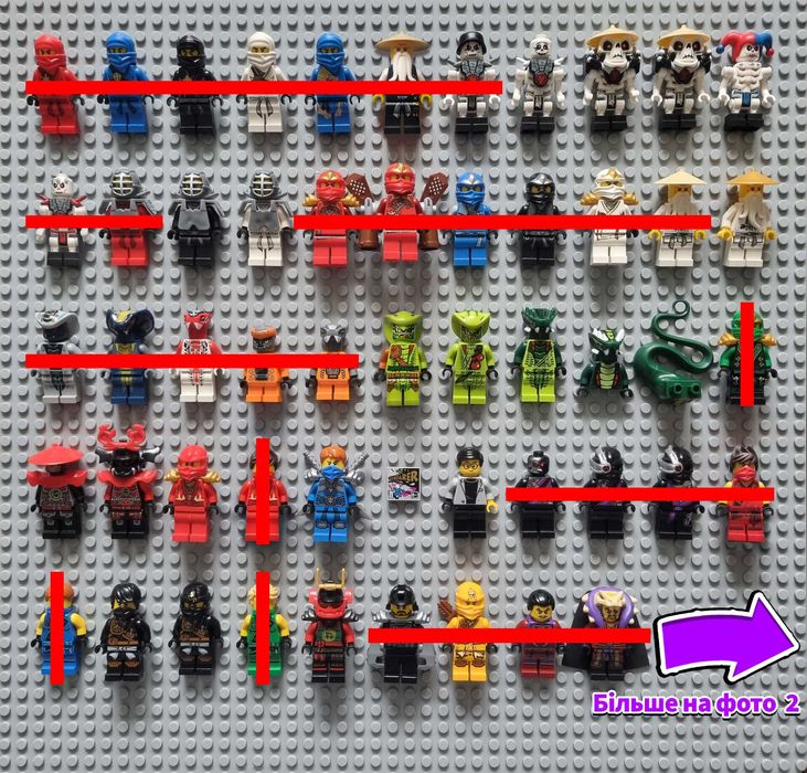 Lego мініфігурки NINJAGO