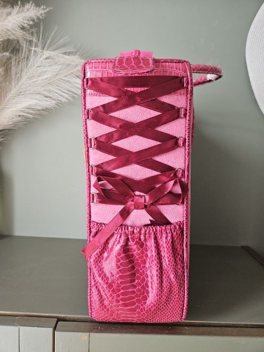 Unikatowa Torebka Metty Darmali Handmade Kuferek Różowa Nowa maxi
