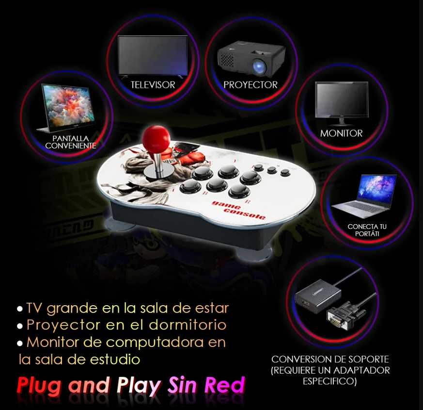 Consola com 15.000 Jogos até 4 players