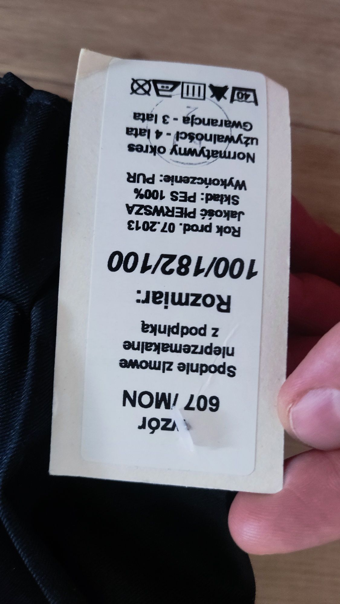 Spodnie wojskowe 607/MON