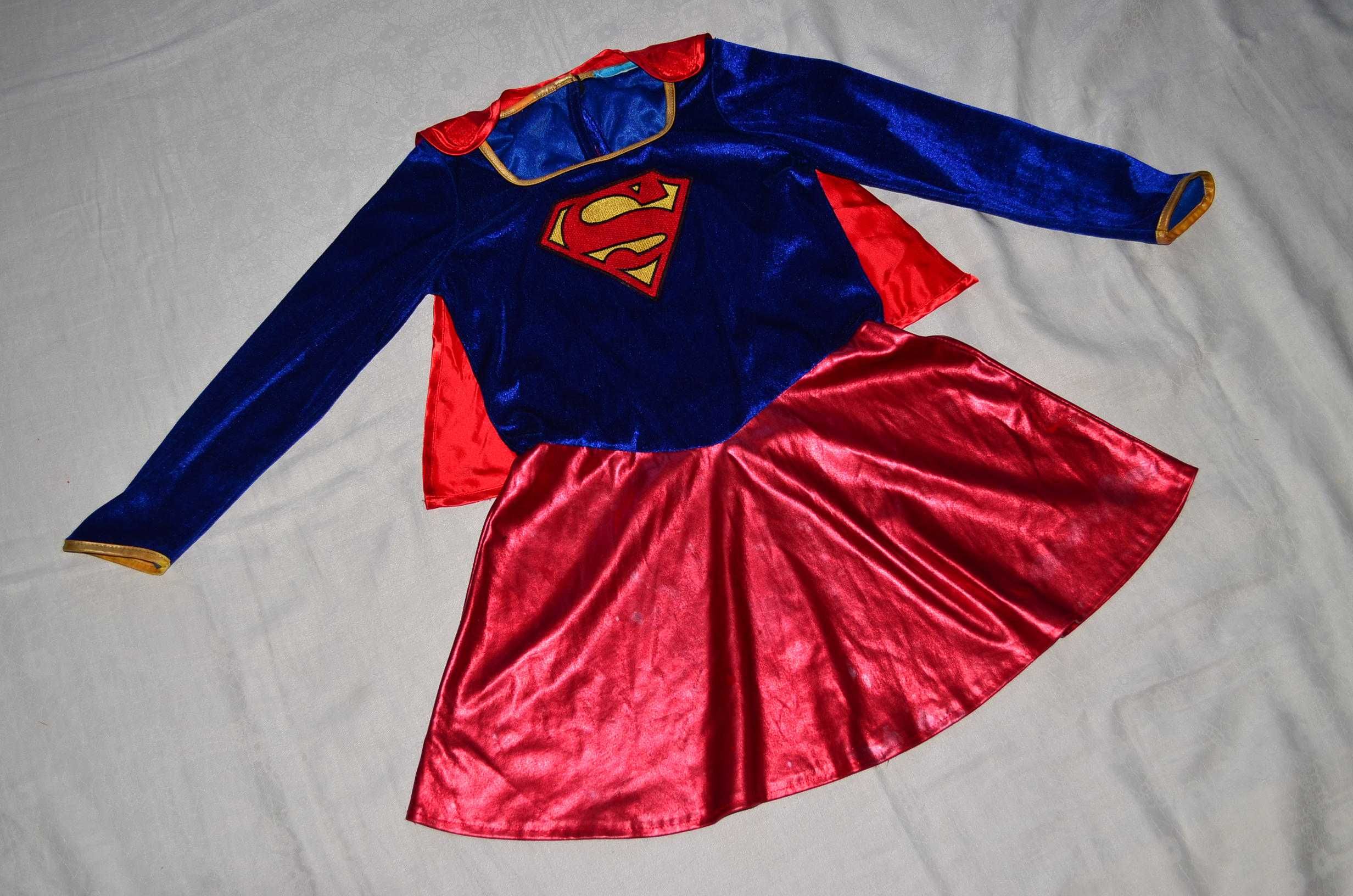 Платье с плащом SuperGirl СуперДевушка костюм карнавальный образ театр
