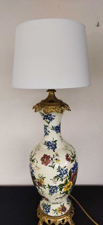 Лампа настольная.Большая.Фарфор,бронза.71×20 см.Франция