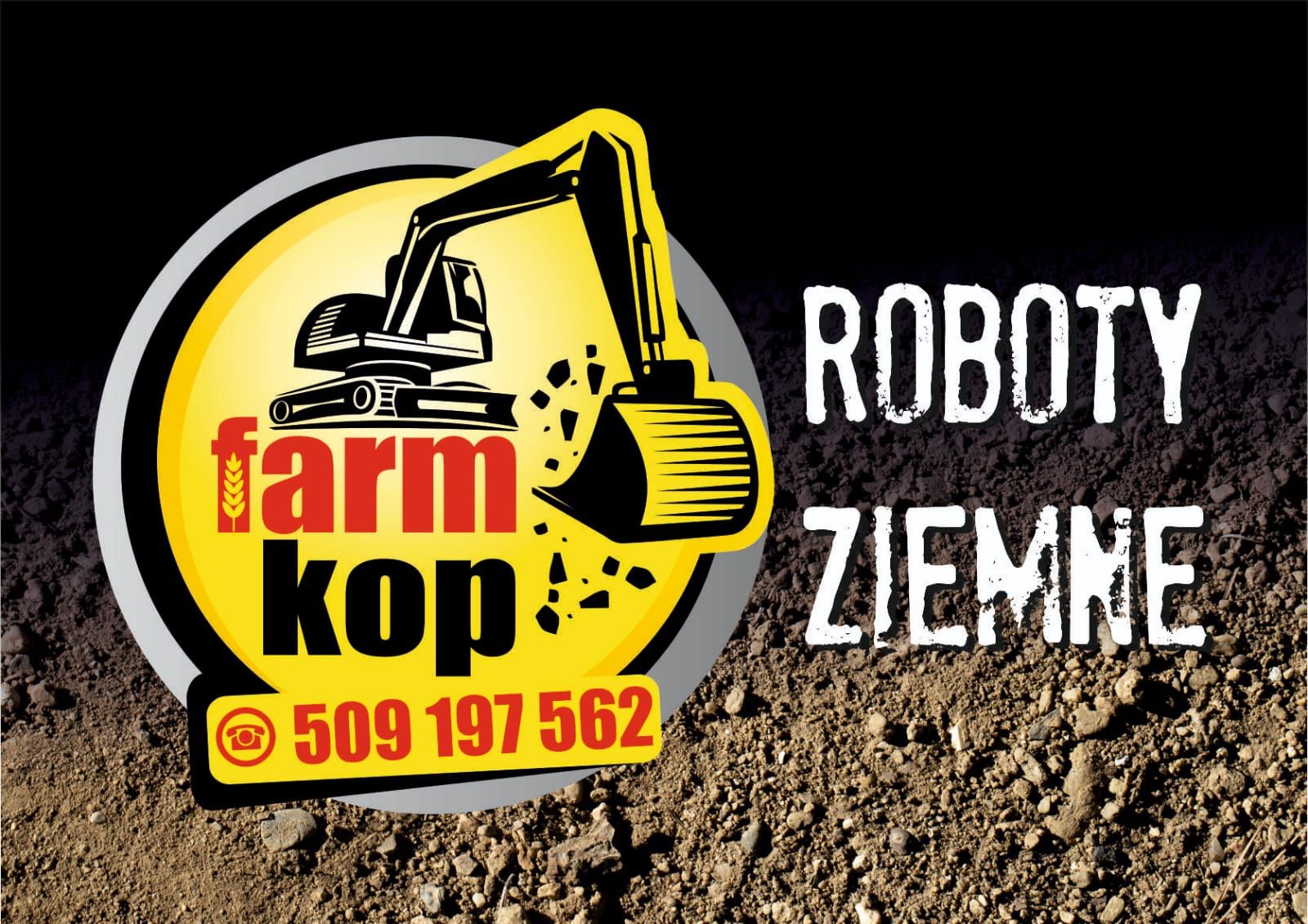 Roboty ziemne-uslugi koparką 9 tonową na gumowej gąsienicy