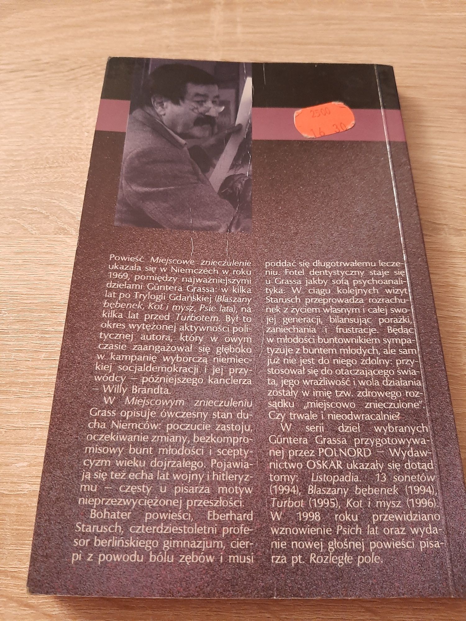 Miejscowe znieczulenie.