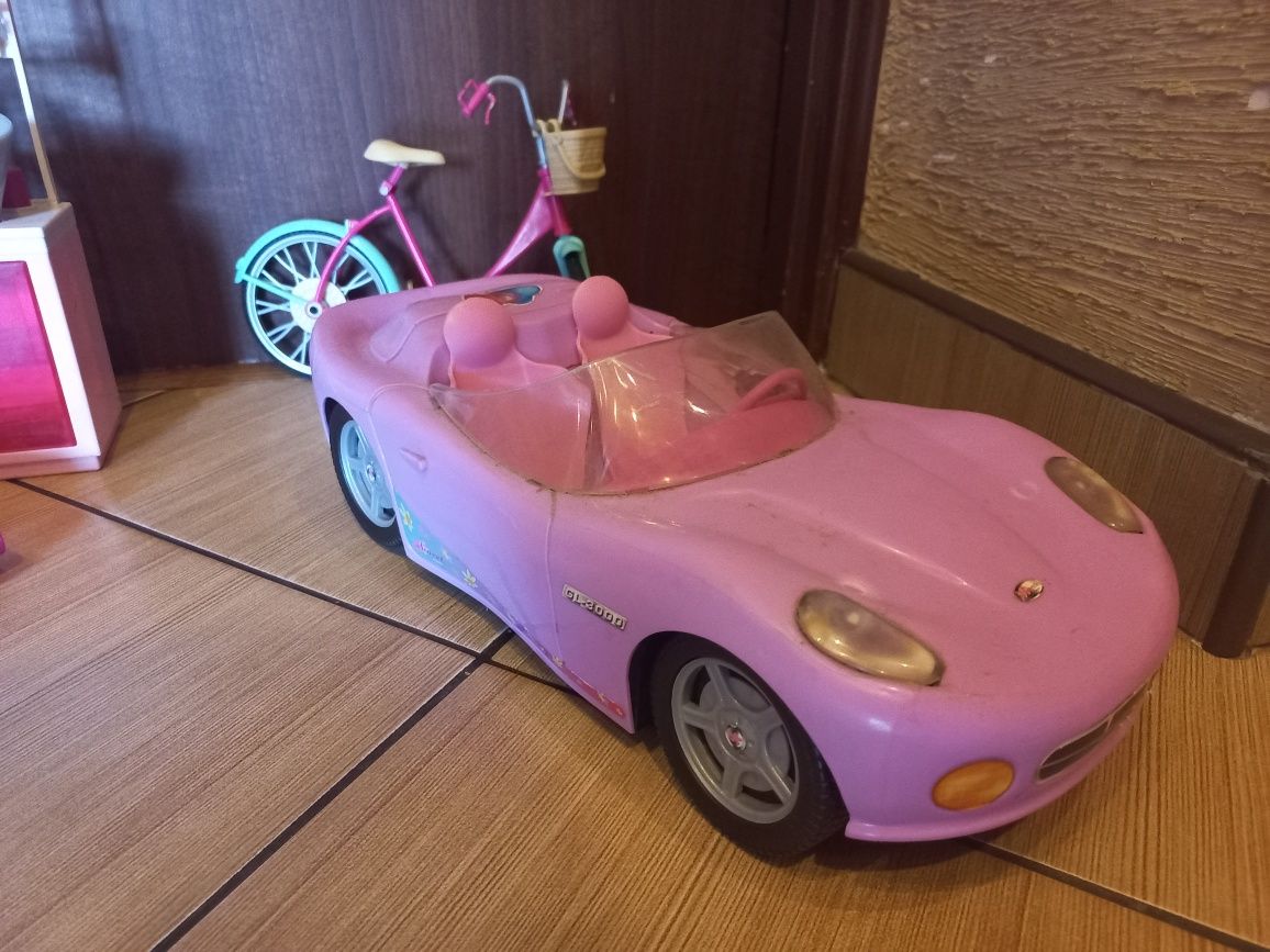 Zestaw do Barbie salon, auto, rower