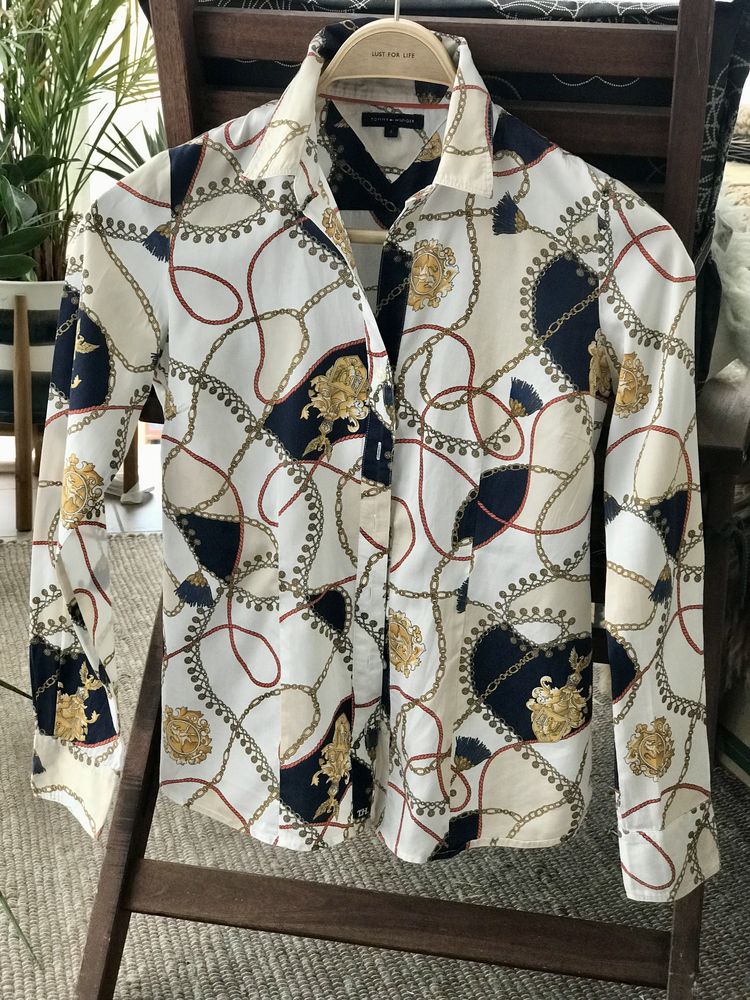 Koszula damska taliowana Tommy Hilfiger jeździecka S 4
