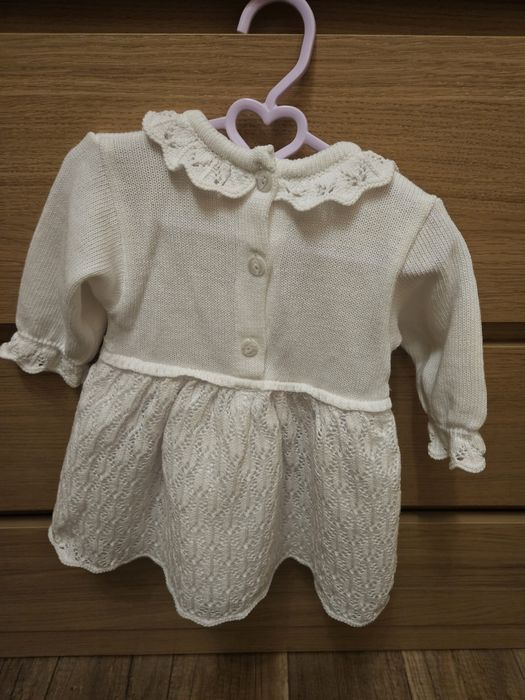 Biała sukienka chrzest święty 68