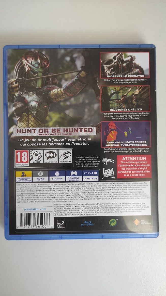 Jogos PS4 Predator Hunting Grounds