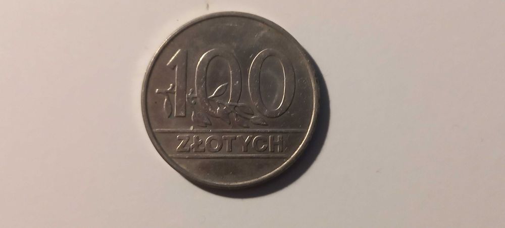Moneta PRL. 1990 rok. 100 zł. Stan 4.
