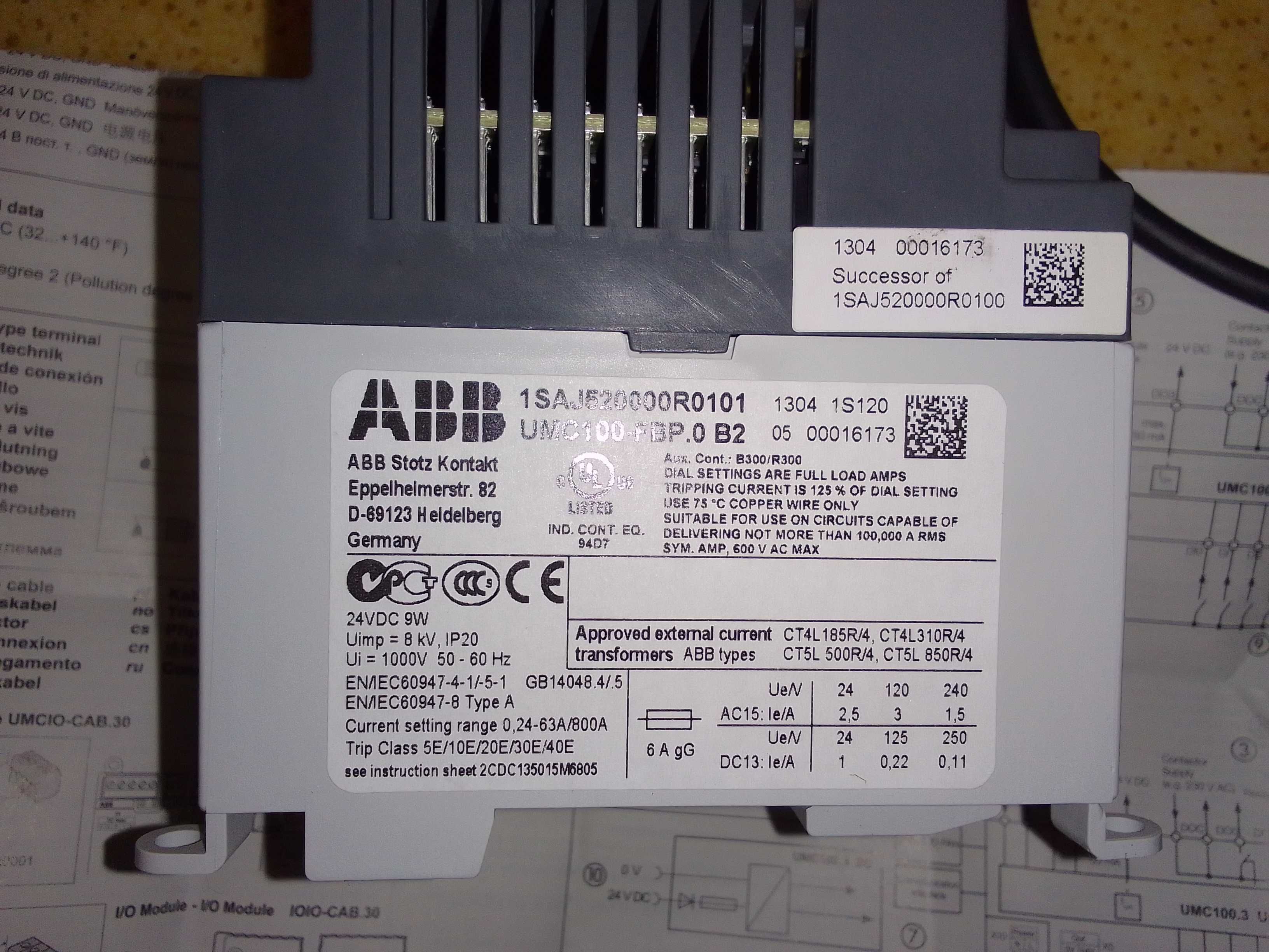 Kontroler silnika ABB UMC100.3 DC 1SAJ530000R0200