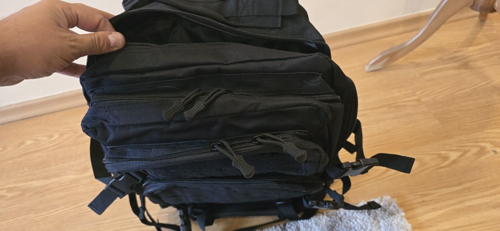 Plecak wojskowy taktyczny system molle czarny 45l