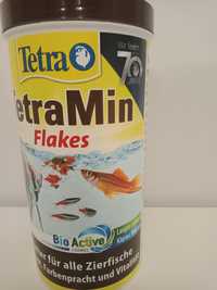 Pokarm dla rybek 1 litr Duża puszka Tetra Min Flakes 200g/1000ml.