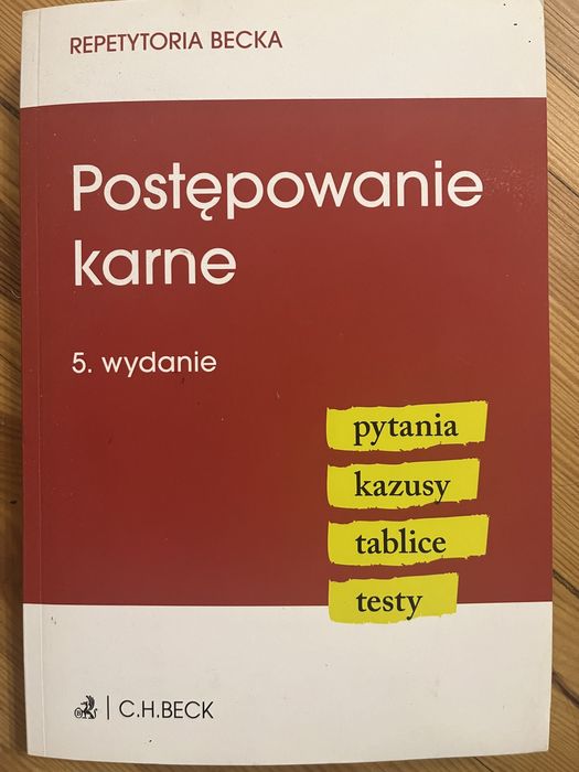 Postepoeanie karne. Repetytoria Becka