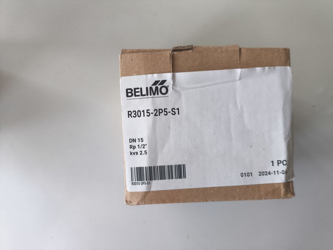 Siłownik obrotowy Belimo LR24A-SR plus zawór trójdrogowy Belimo R3015