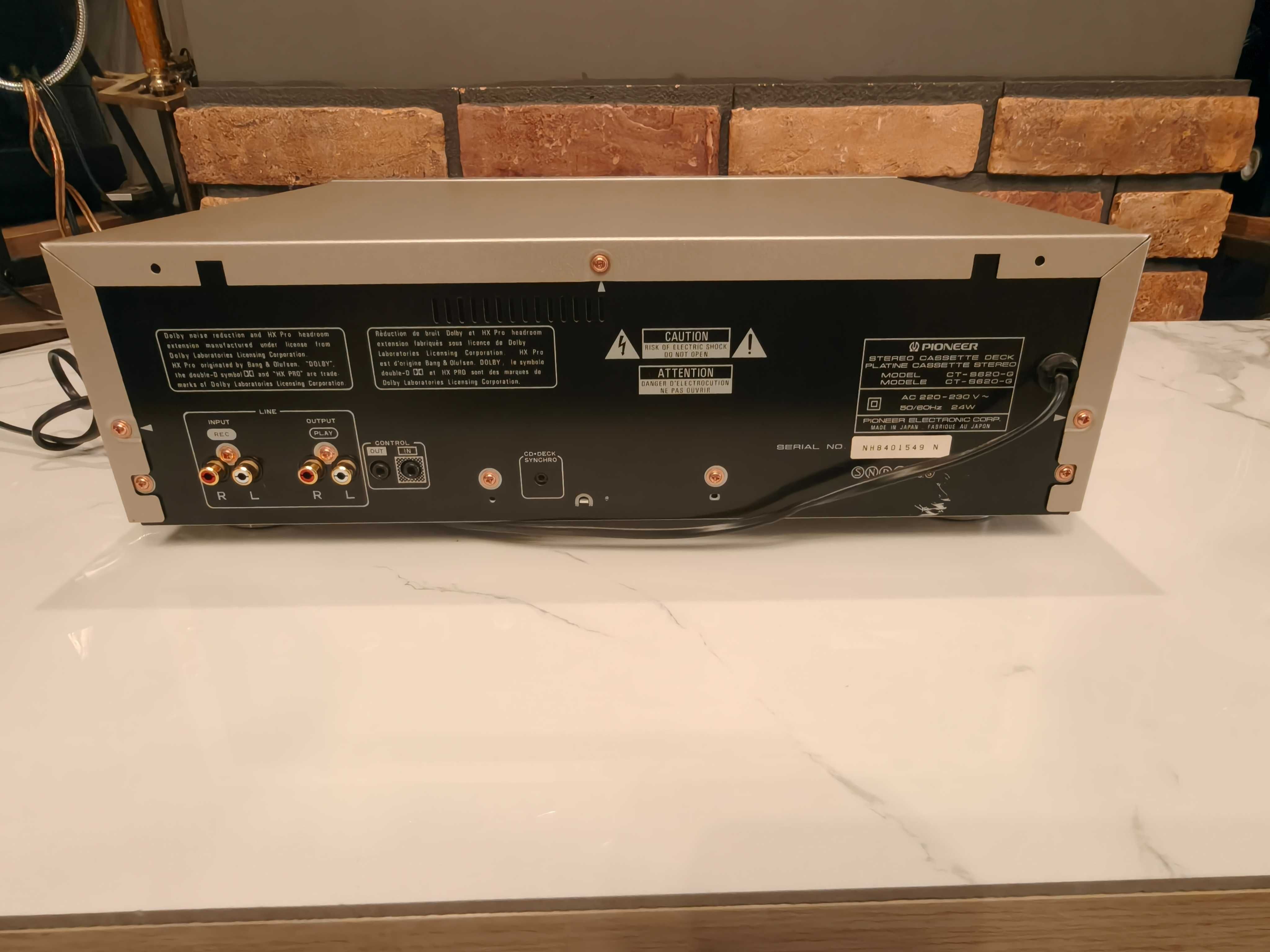 PIONEER CT-S620 Srebrny Szampański Deck 3 głowicowy ! TOP model