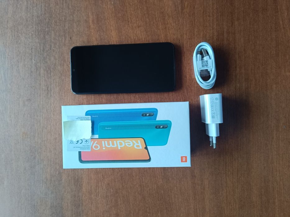 Redmi 9A granite gray + oryg ładowarka