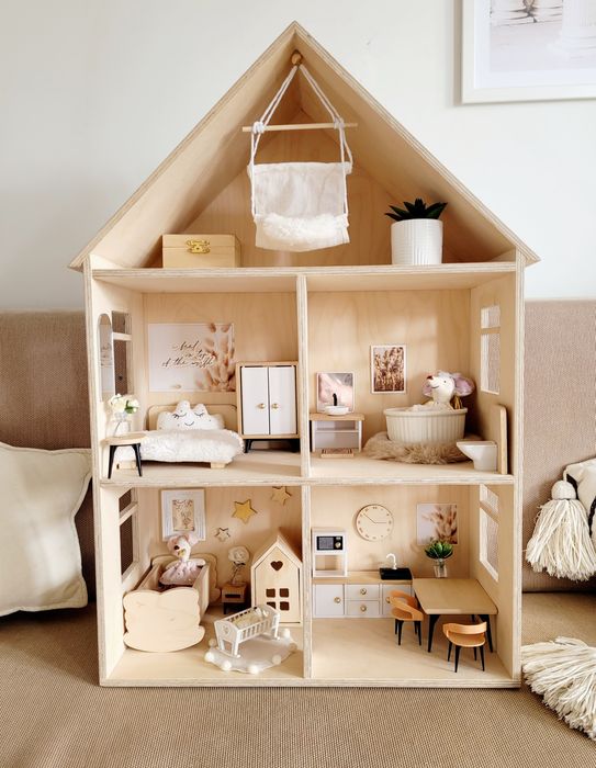 Drewniany domek dla myszek jak maileg mebelki