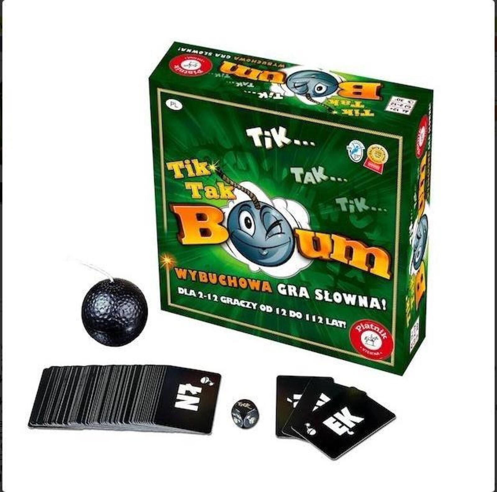 Tik Tak Bum - nowe wydanie PIATNIK Piatnik pudełko,274x264 mm