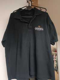 T-shirt polo czarny Guinness xl